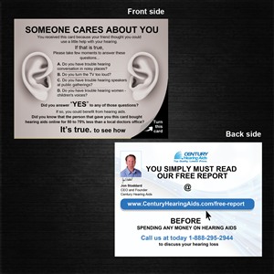 Postcard Design by uk for Century Hearing Aids | Design: #4011085