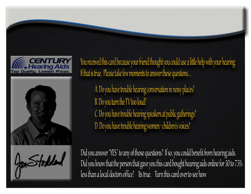 Postcard Design by premiumcovers for Century Hearing Aids | Design #3991594