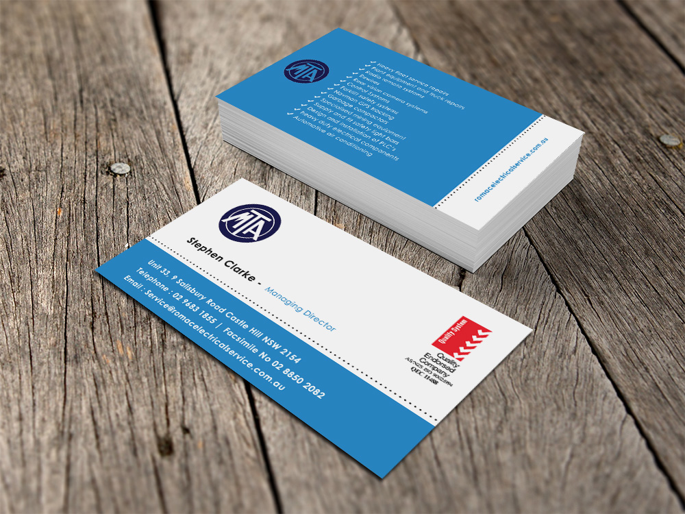 Business Card Design by Eggo May P for printsales.com.au | Design #3994566