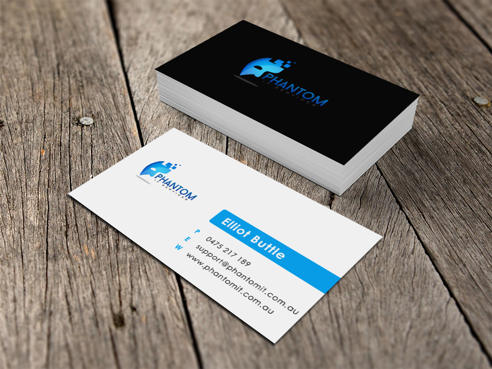 Business Card Design by Eggo May P for Phantom IT Services | Design #4002125
