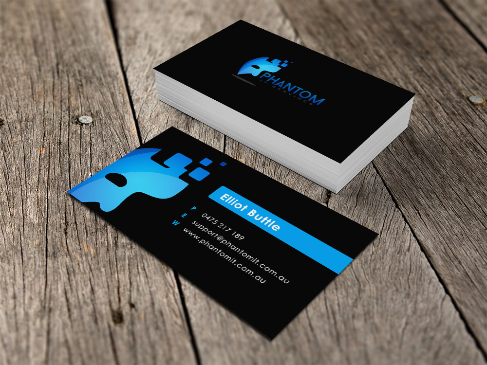 Business Card Design by Eggo May P for Phantom IT Services | Design #4002152