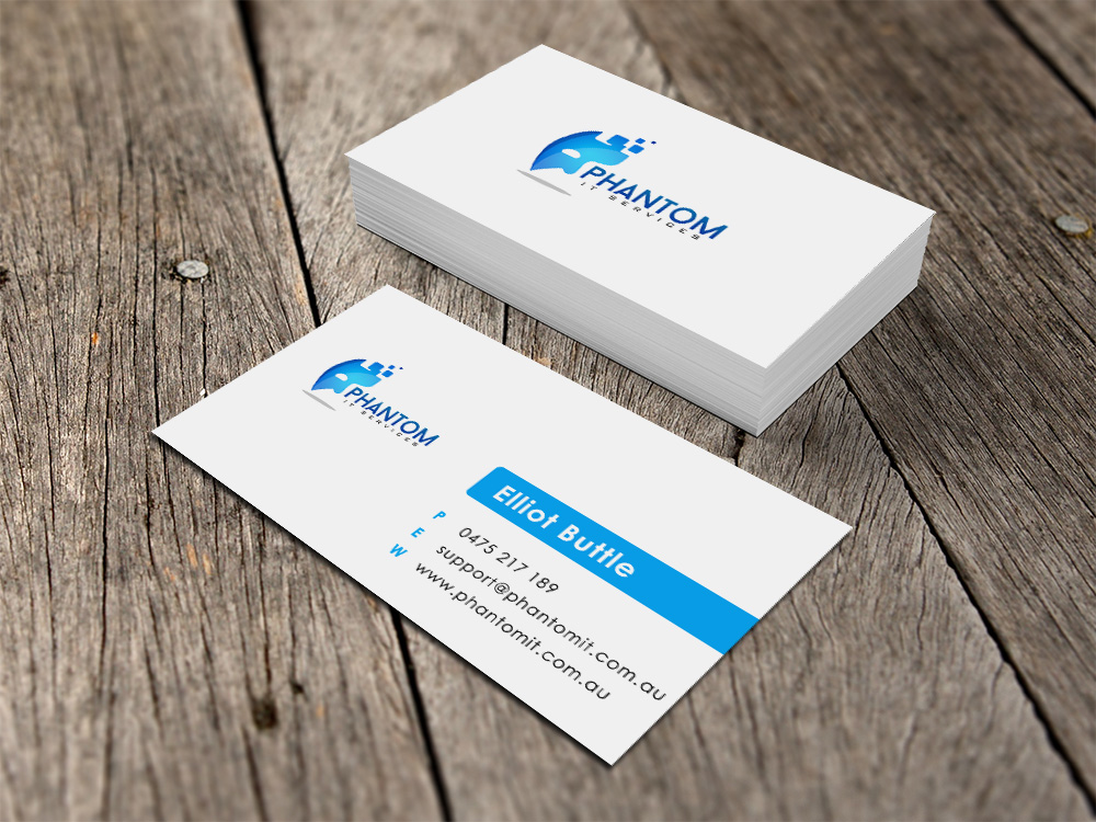 Business Card Design by Eggo May P for Phantom IT Services | Design #4002185