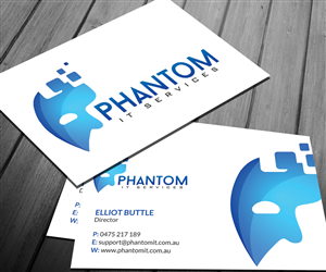 Business Card Design by Sarah Haroon for Phantom IT Services | Design: #3992335
