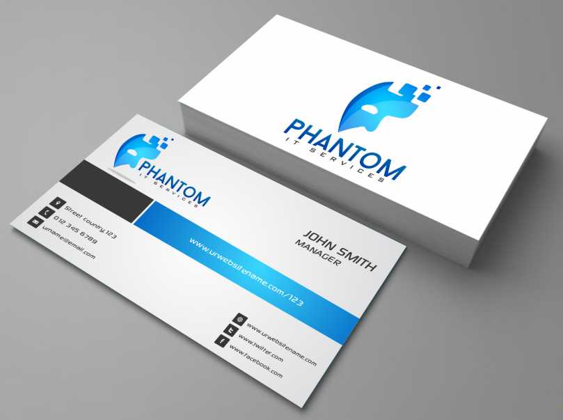 Business Card Design by AwsomeD for Phantom IT Services | Design #4008861
