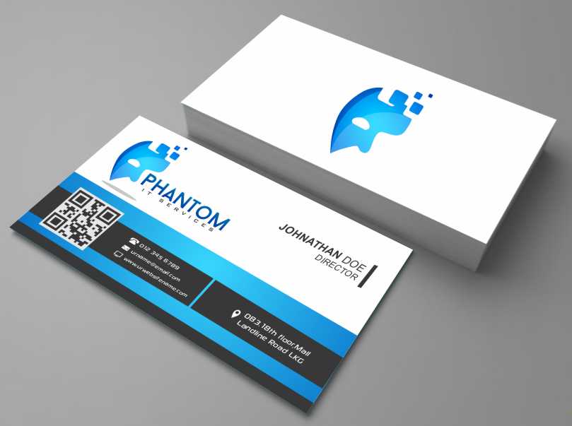 Business Card Design by AwsomeD for Phantom IT Services | Design #4008865