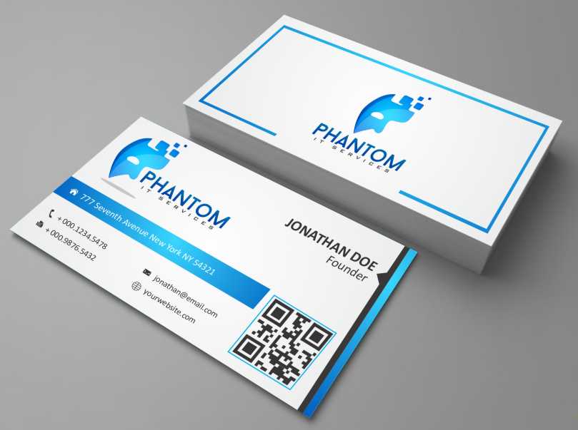 Business Card Design by AwsomeD for Phantom IT Services | Design #4008866