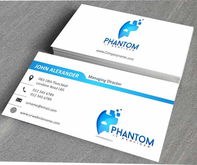 Business Card Design by AwsomeD for Phantom IT Services | Design #4008868