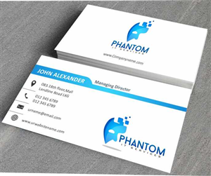 Business Card Design by AwsomeD for Phantom IT Services | Design: #4008868