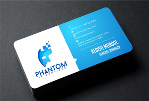 Business Card Design by AwsomeD for Phantom IT Services | Design: #4008870
