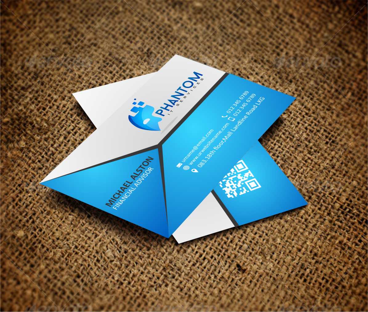 Business Card Design by AwsomeD for Phantom IT Services | Design #4008874