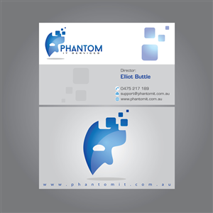 Business Card Design by MTu for Phantom IT Services | Design: #3995134