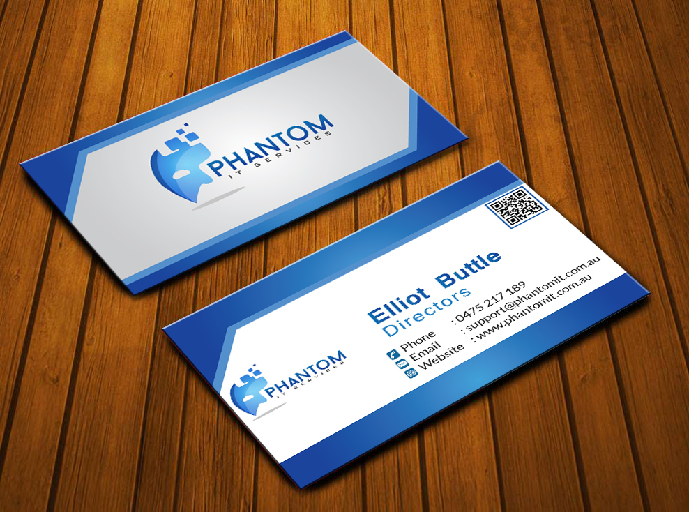 Business Card Design by jahanullah for Phantom IT Services | Design #3994681