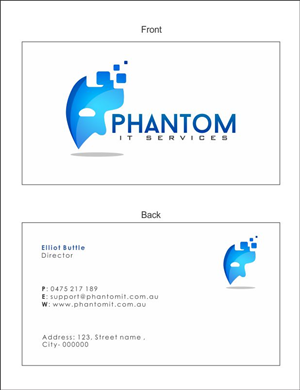 Visitenkarten-Design von venkatesh8812 für Phantom IT Services | Design #4019811