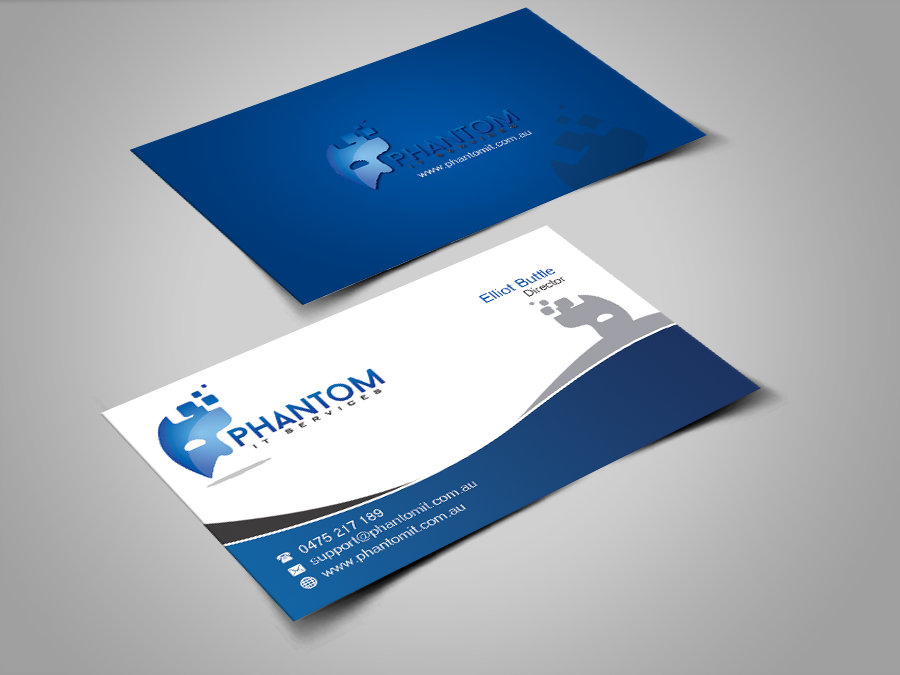 Business Card Design by shaikhdesign for Phantom IT Services | Design #4025904