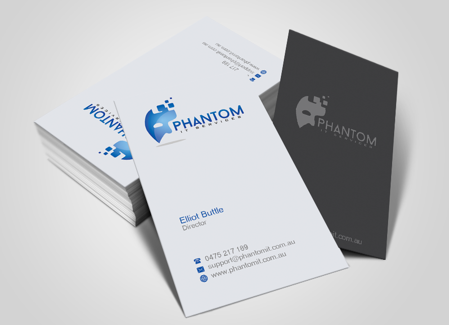 Business Card Design by shaikhdesign for Phantom IT Services | Design #4025941