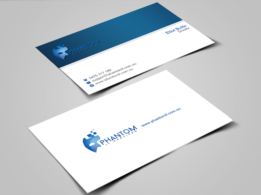 Business Card Design by shaikhdesign for Phantom IT Services | Design #4026033