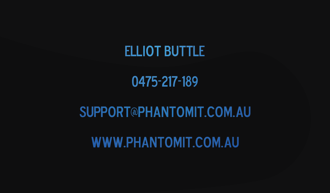 Business Card Design by Evan for Phantom IT Services | Design #3997840