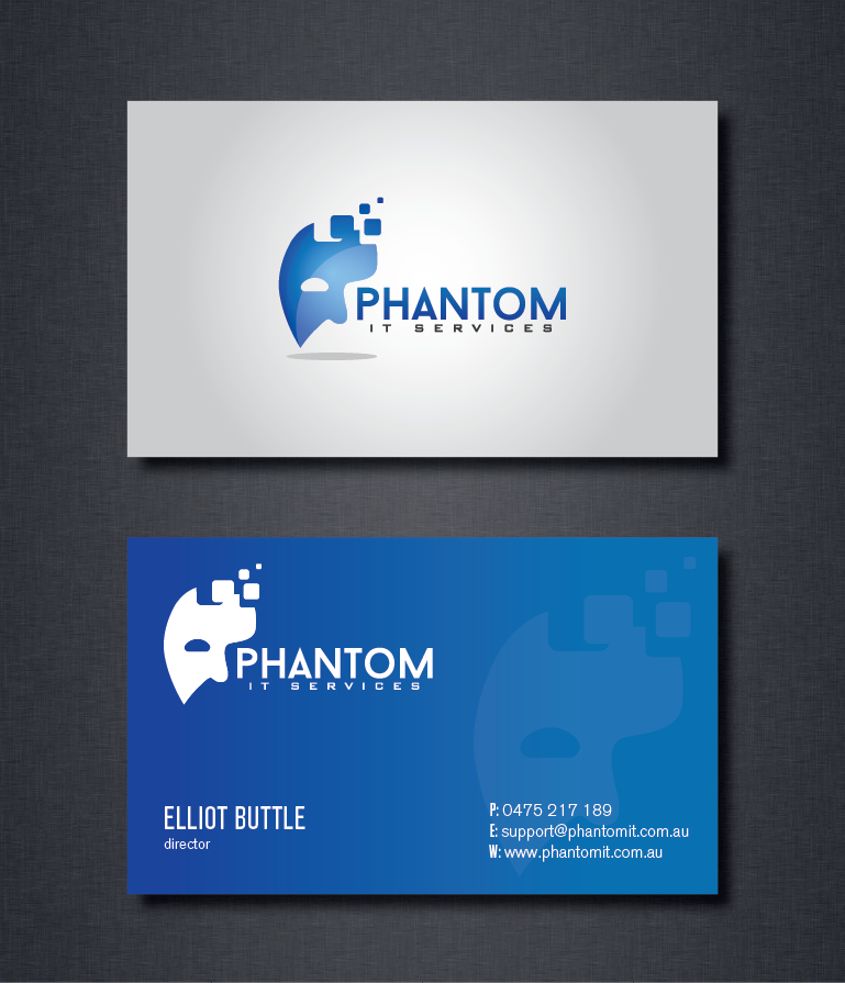 Business Card Design by romy for Phantom IT Services | Design #4014919