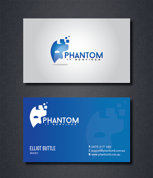 Business Card Design by romy for Phantom IT Services | Design: #4014919