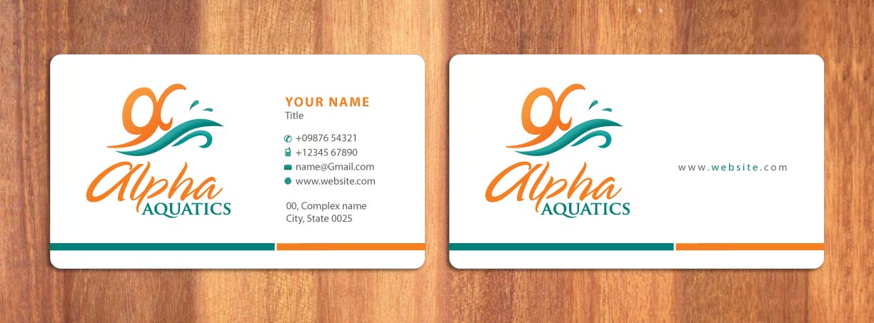 Stationery Design by Sbss for Alpha Aquatics | Design #1086124