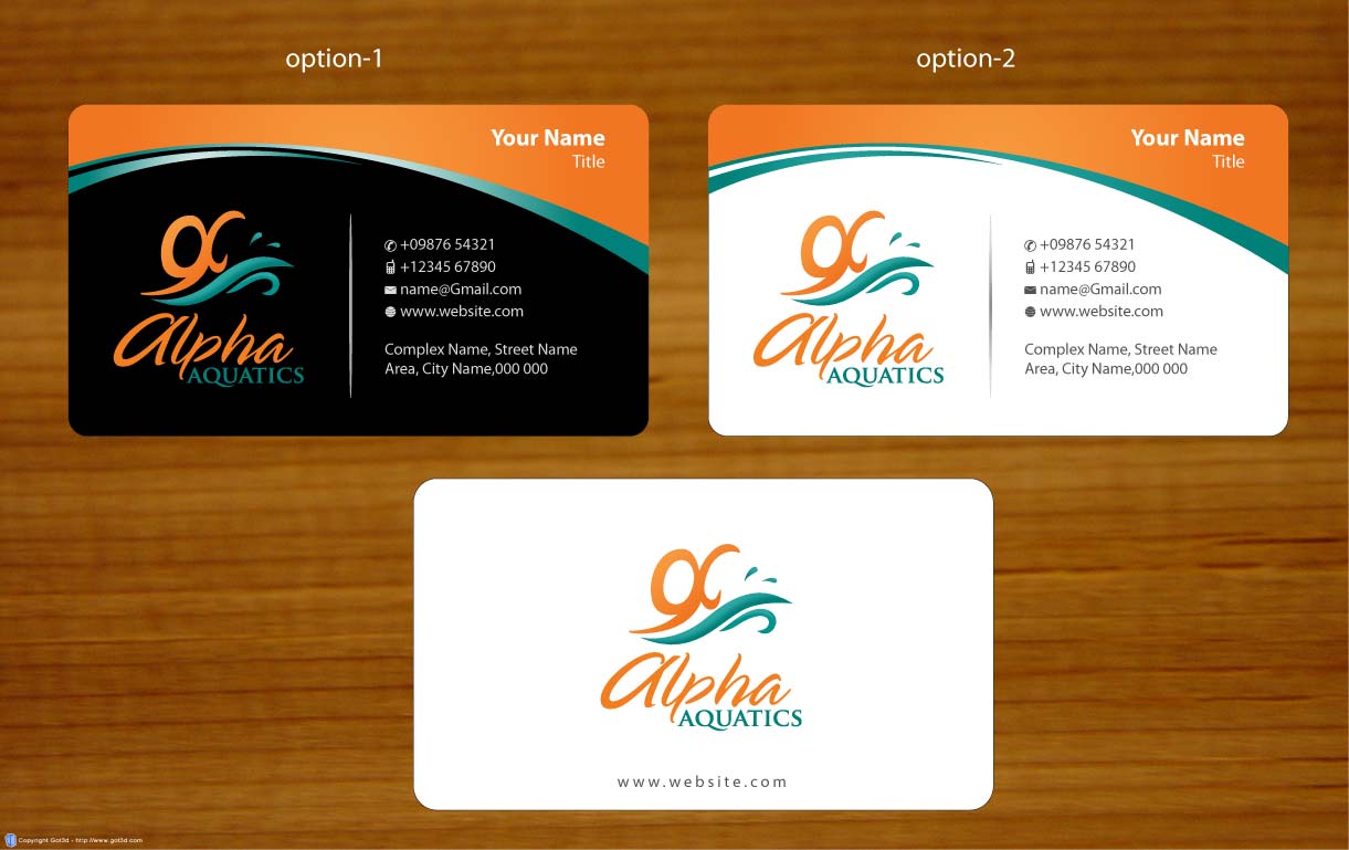 Schreibwaren-Design von Sbss für Alpha Aquatics | Design #1086136