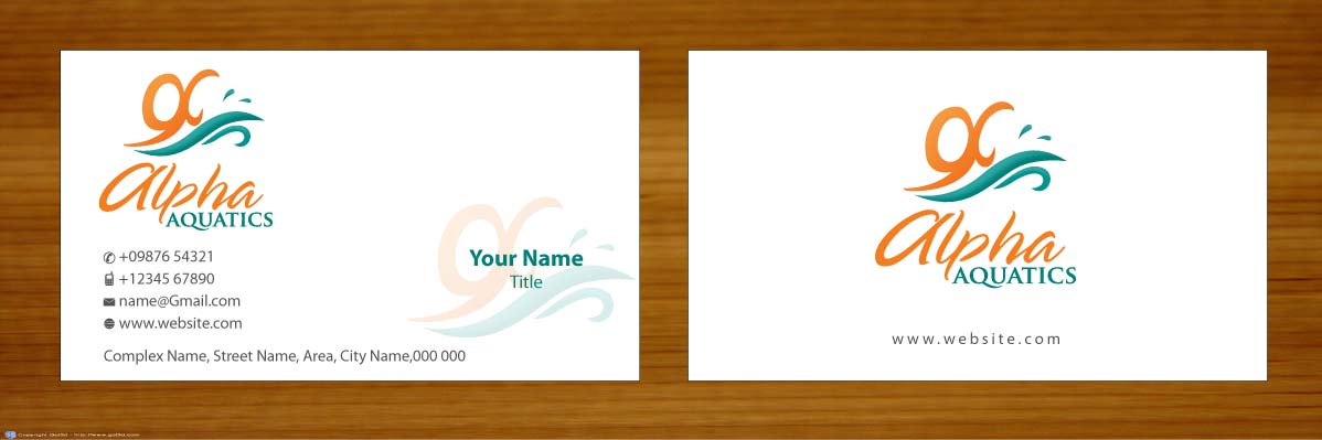 Stationery Design by Sbss for Alpha Aquatics | Design #1086140