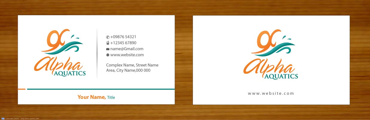 Schreibwaren-Design von Sbss für Alpha Aquatics | Design #1086142