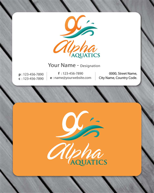 Stationery Design by Sbss for Alpha Aquatics | Design: #1086538