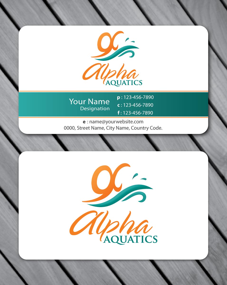 Stationery Design by Sbss for Alpha Aquatics | Design #1086540