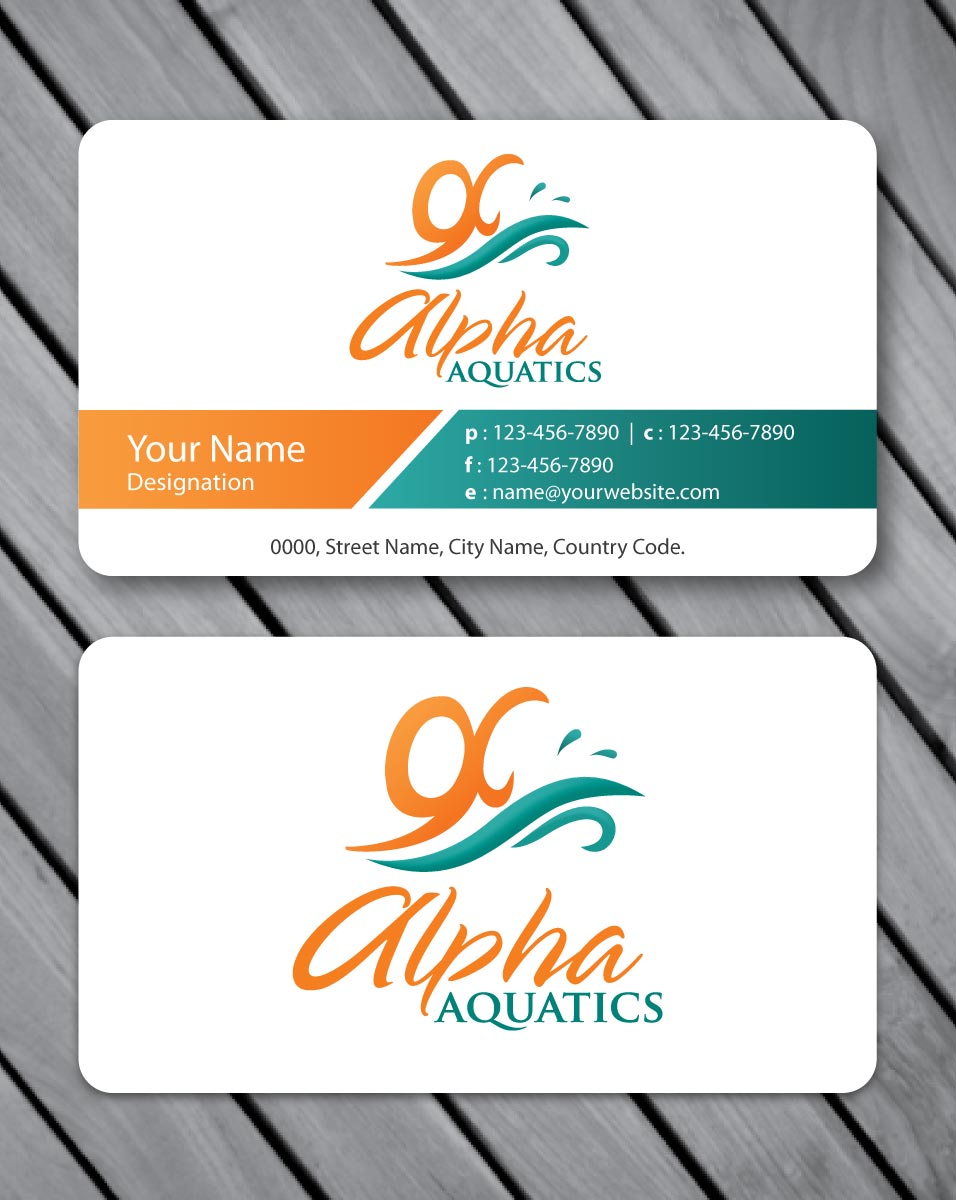 Stationery Design by Sbss for Alpha Aquatics | Design #1086541