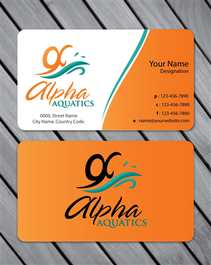 Stationery Design by Sbss for Alpha Aquatics | Design: #1086544