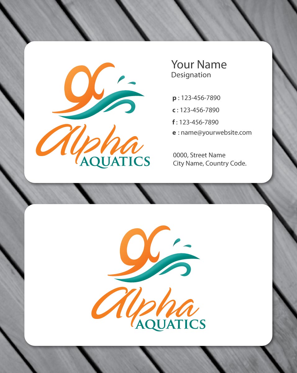Stationery Design by Sbss for Alpha Aquatics | Design #1086546