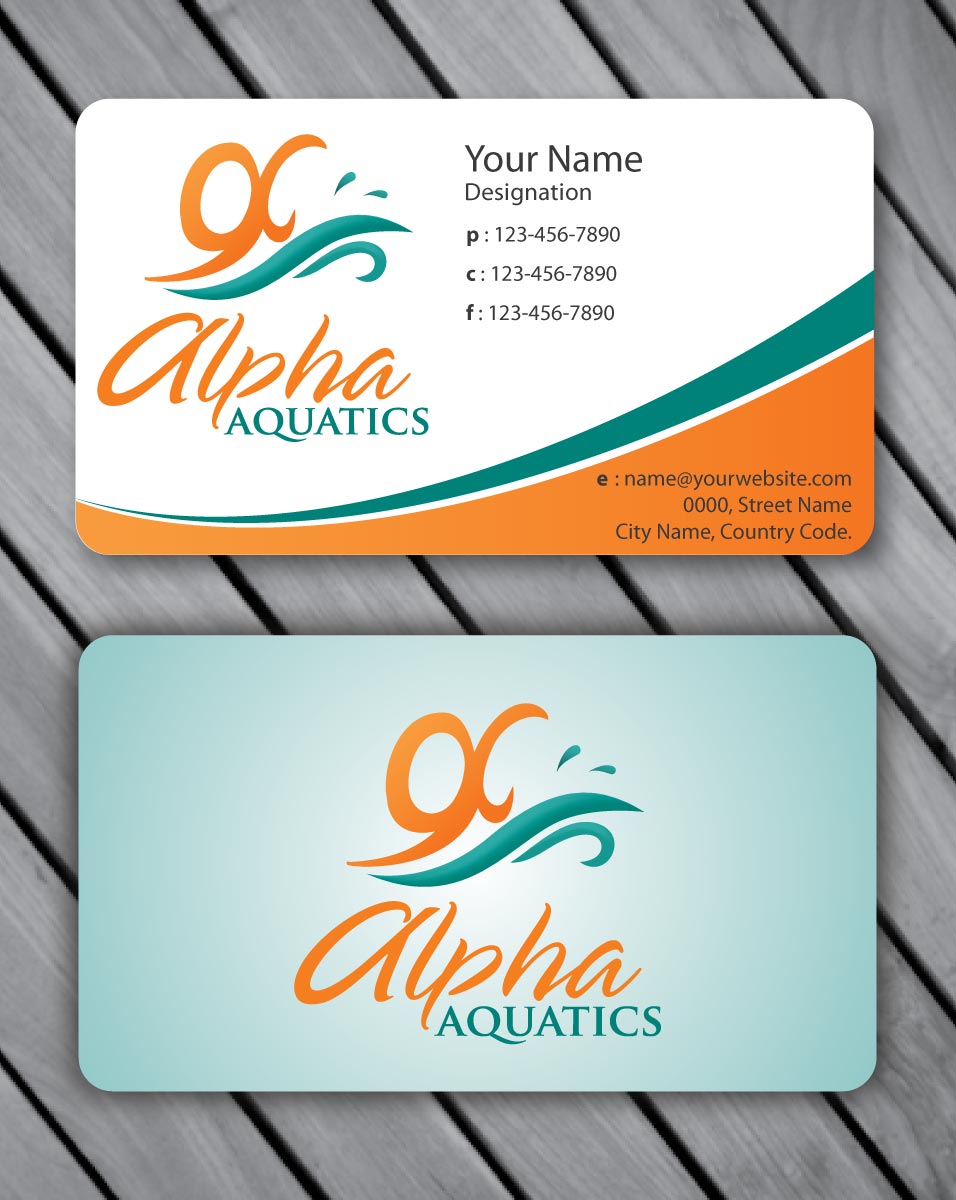 Stationery Design by Sbss for Alpha Aquatics | Design #1086551