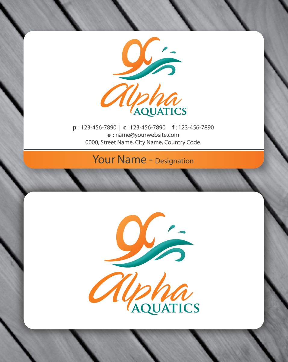 Stationery Design by Sbss for Alpha Aquatics | Design #1086556