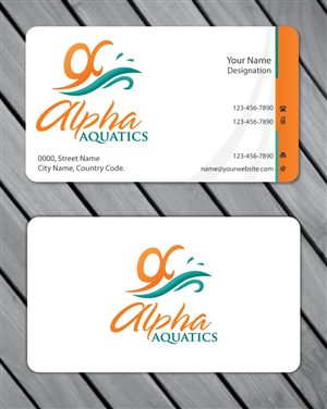Stationery Design by Sbss for Alpha Aquatics | Design: #1086570