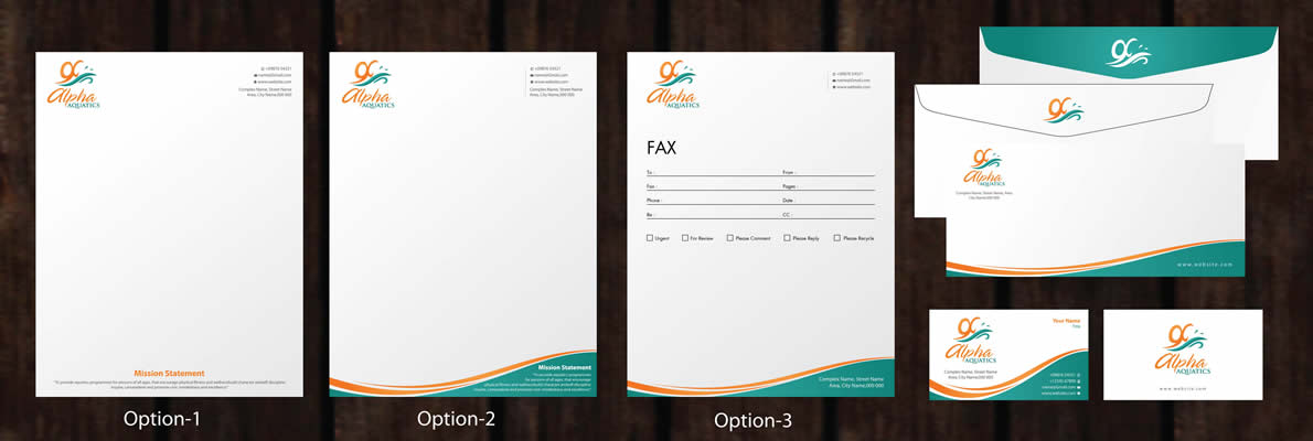 Design de Papeterie par Sbss pour Alpha Aquatics | Design #1236142