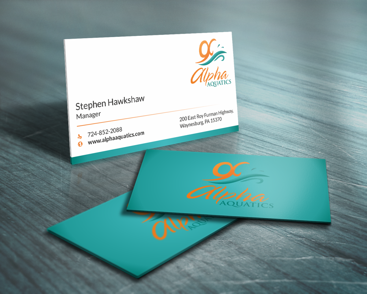 Stationery Design by HYPdesign for Alpha Aquatics | Design #1087328
