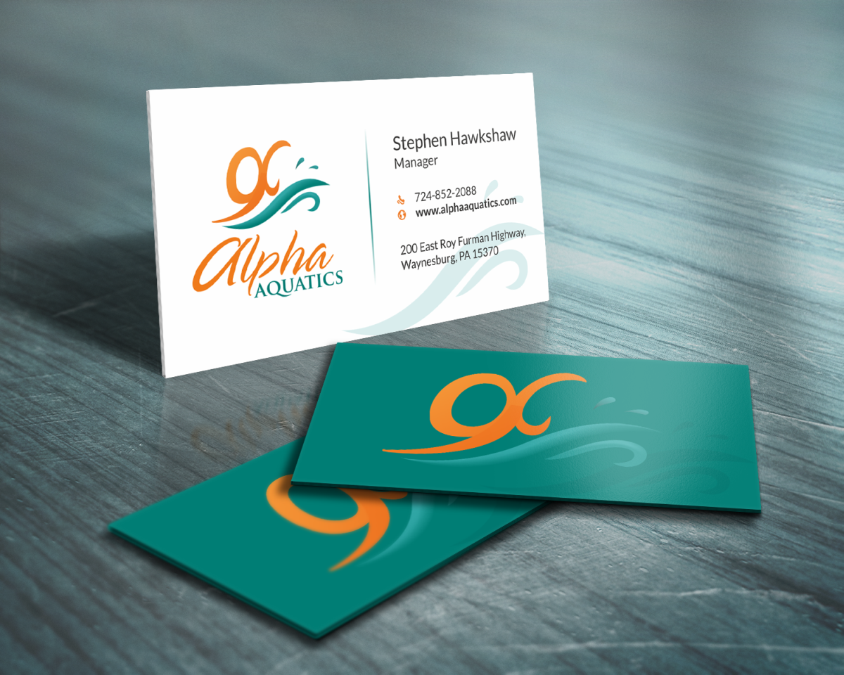 Stationery Design by HYPdesign for Alpha Aquatics | Design #1087381