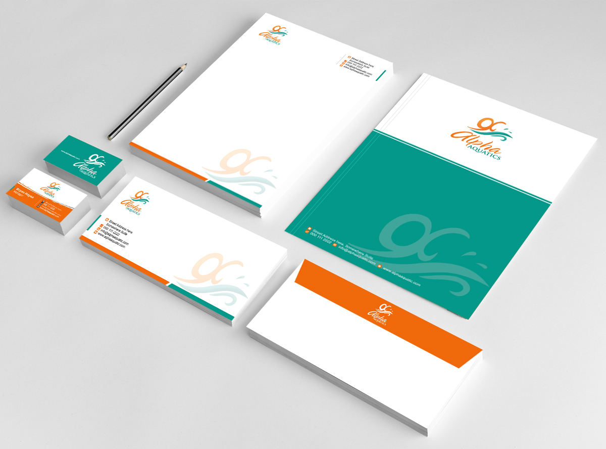 Stationery Design by Jabin Doly for Alpha Aquatics | Design #1112224