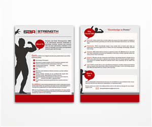 Brochure Design by haifakd for Strength and Body Recomposition | Design: #4059857