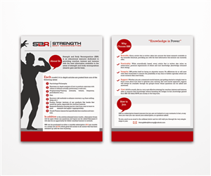 Brochure Design by haifakd for Strength and Body Recomposition | Design #4059861