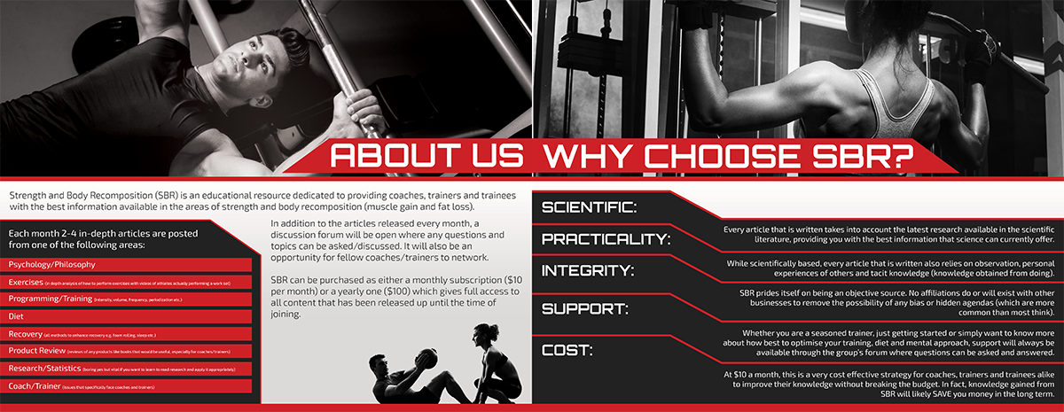 Brochure Design by HYN Design for Strength and Body Recomposition | Design #4057313