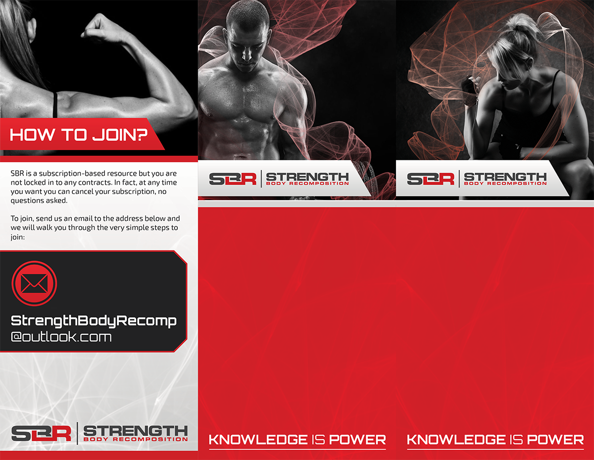 Brochure Design by HYN Design for Strength and Body Recomposition | Design: #4062690