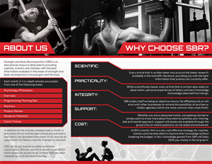Brochure Design by HYN Design for Strength and Body Recomposition | Design: #4062966