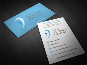 Ear Science Centre - is state of the art audiology clinic and needs a business card design | Business Card Design by Pointless Pixels India