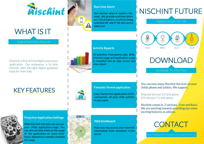 Diseño de Flyer por filp flop para Nischint Technologies Limited | Diseño #4012772