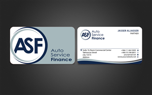 ASF Business cards | Business Card Design by Harshan
