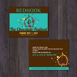 chocolate festival | Postcard Design by Logoziner