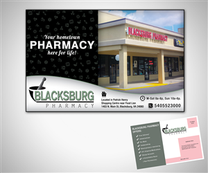 College town pharmacy looking for Postcard Design. | Postcard Design by neboica