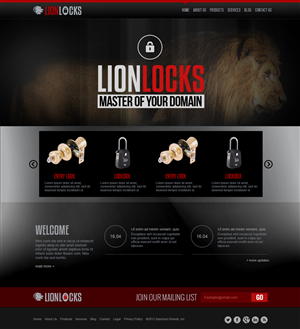 Website design for Lion Locks. ( Lock company)  | Web-Design von jeckx2